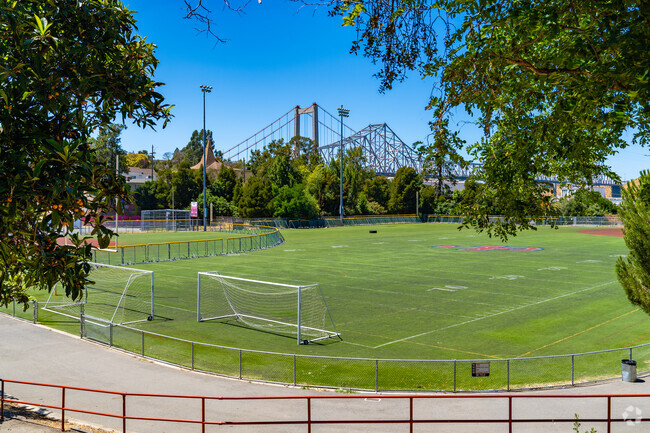 Sports fields located at the John Swett High School.