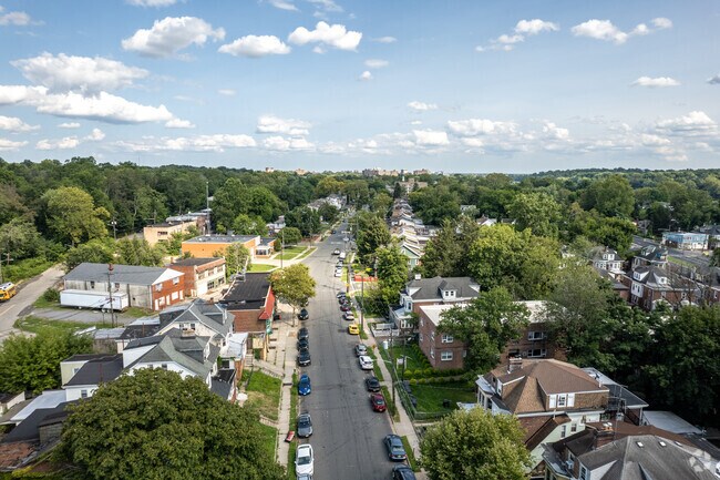 Trenton can be seen in the distance in this Berkeley Square & Parkside neighborhood.