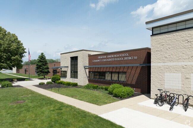 Friendship Junior High School has 617 students in attendance.