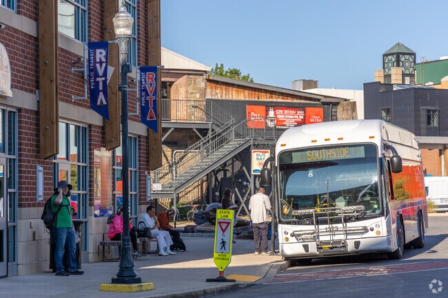 River Valley Transit buses run routes throughout Kenmar, connecting it to Williamsport.