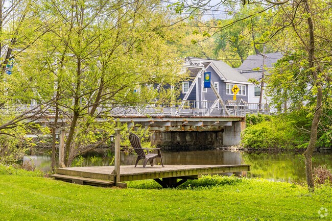 Trout fishing is a favorite pastime along the South Branch of the Raritan River, where anglers gather year-round to enjoy the calm waters.
