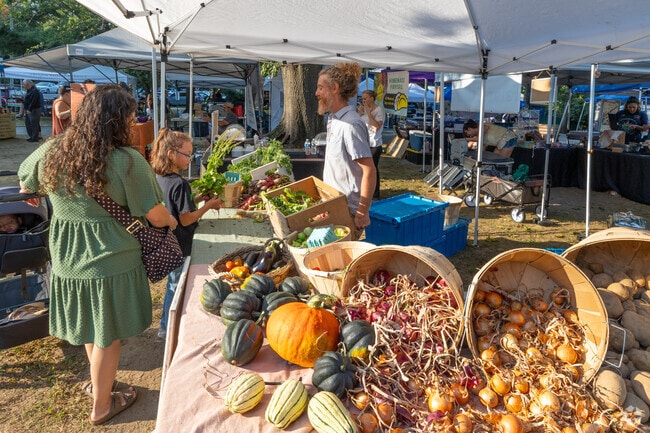 Good Stuff Gardens at the Three Village farmers market happens in the summer months near East Setauket.