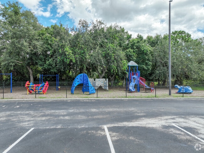 New Hope Lutheran Academy has a play area for younger students.