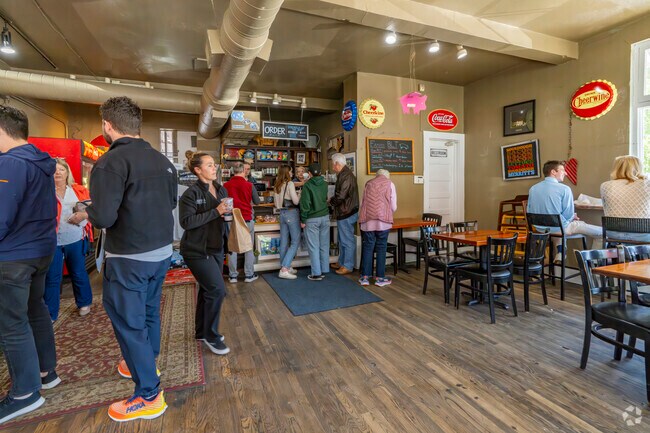 Merritt's Grill is always a busy spot for a delicious lunch after a trip to Merritt's Pasture near Kings Mill-Morgan Creek.