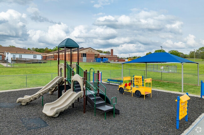 The playground and outdoor space for Township Three Elementary School students.