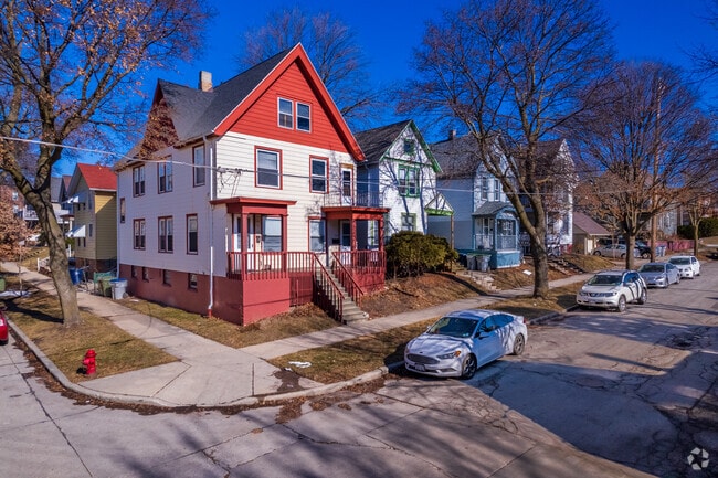 Riverside homes boast color and character.