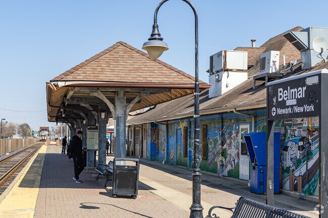 The NJ Transit train is a short drive away in Belmar