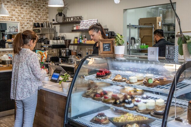 Kitchen, an intimate café offering fresh pastries and sandwiches, is a neighborhood favorite.