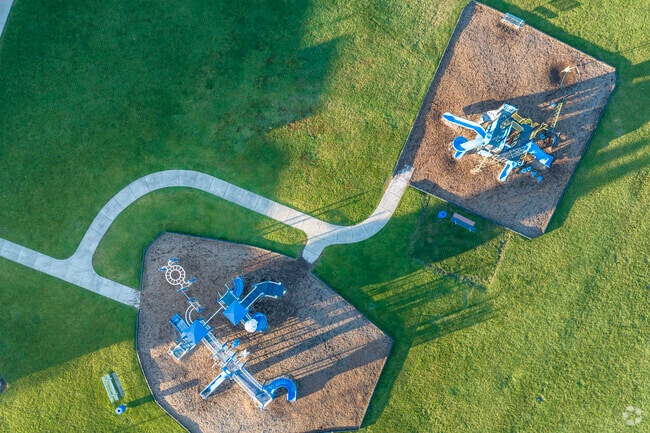 Kids use their imagination and creativity at recess at Ridge Circle Elementary School.