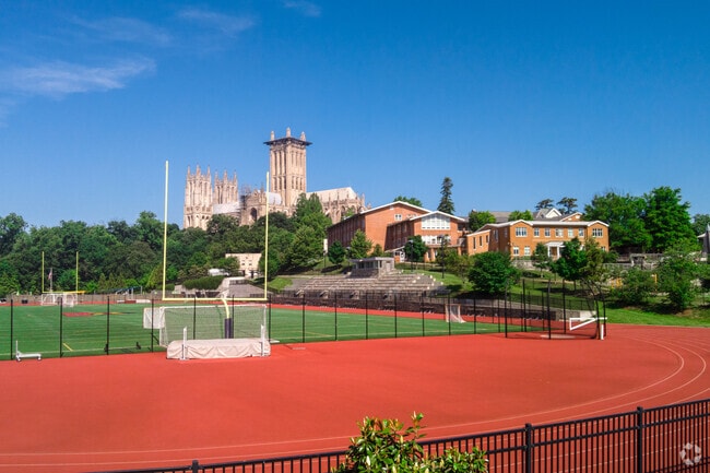 The National Cathedral in Cathedral Heights is surrounded by multiple Catholic schools.