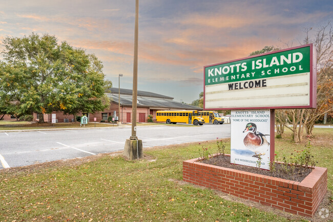 Knotts Island Elementary School is the home of the Woodducks.