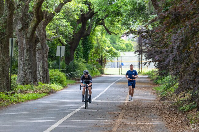 Hampton Park is a popular park for North Central residents to exercise.