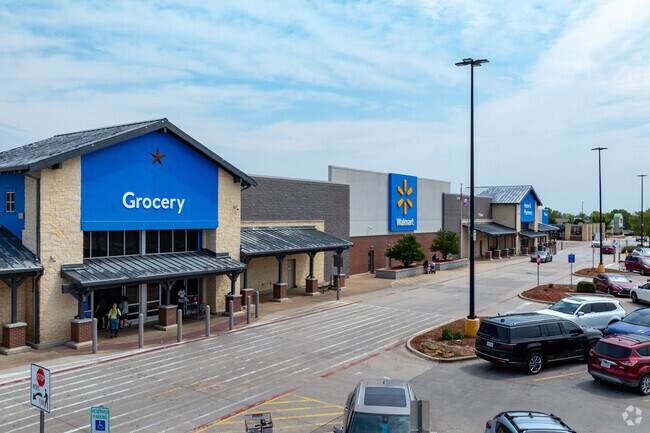 Walmart along U.S. Route 380 offers everyday essentials for Cross Roads residents.