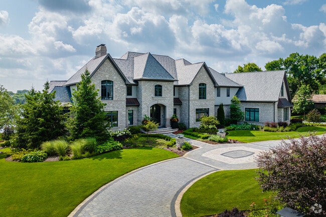 Grand manor style homes can be found spanning the subdivision of Inverness.