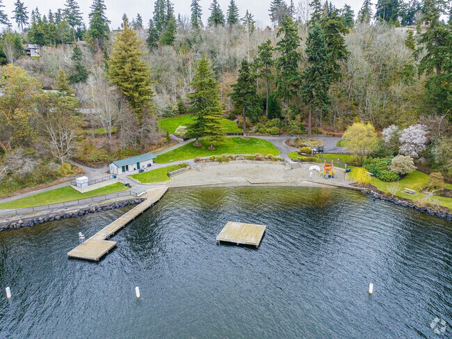 Lay in the sun after a day in the water at Chism Beach Park near Southwest Bellevue.