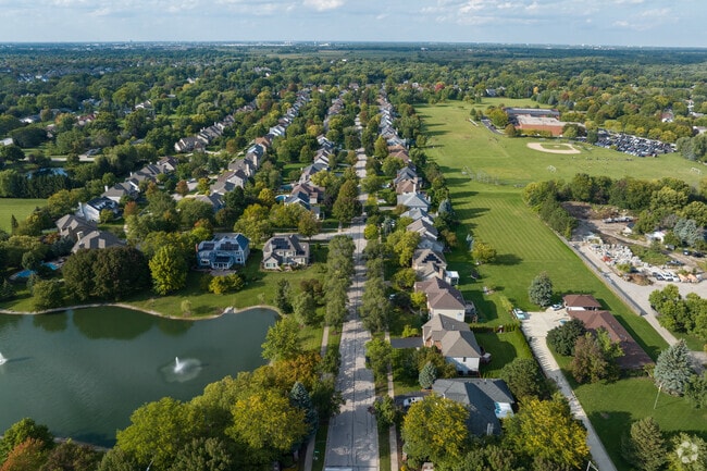 The scenic landscape of Brook Crossing is dotted with lakes and parks throughout.