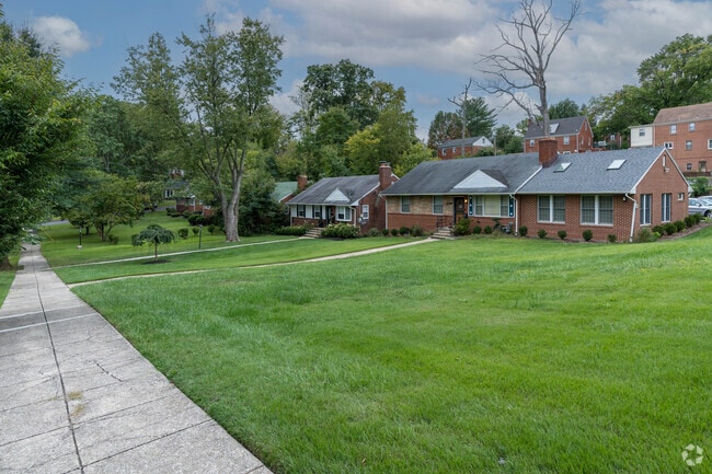 A typical row of homes in the Hillcrest Neighborhood in Southeast DC.