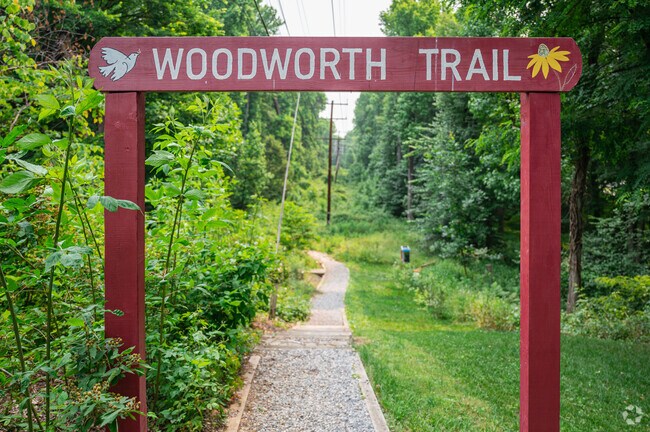 The Woodworth trail path, part of Magruder Spring Park in Cheverly, is ready for adventurers.