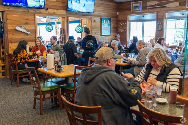 Wally's Chowder House is always jam packed with customers enjoying amazing seafood.