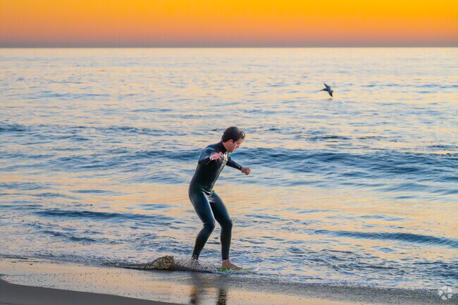 Portafina residents are close to Victoria Beach for water recreation like skimboarding.