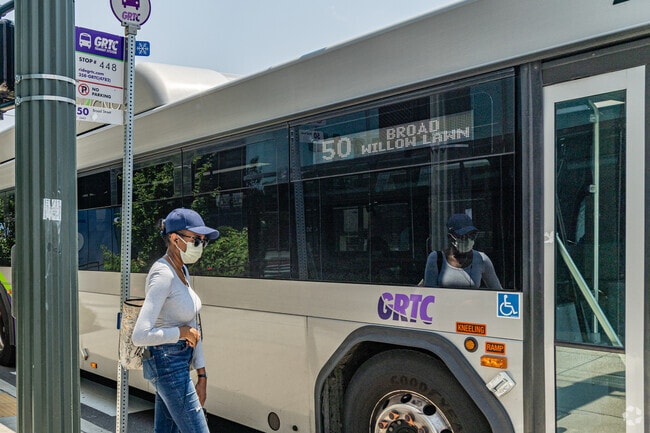 The GRTC bus system makes commuting to and from Three Chopt simple for residents.