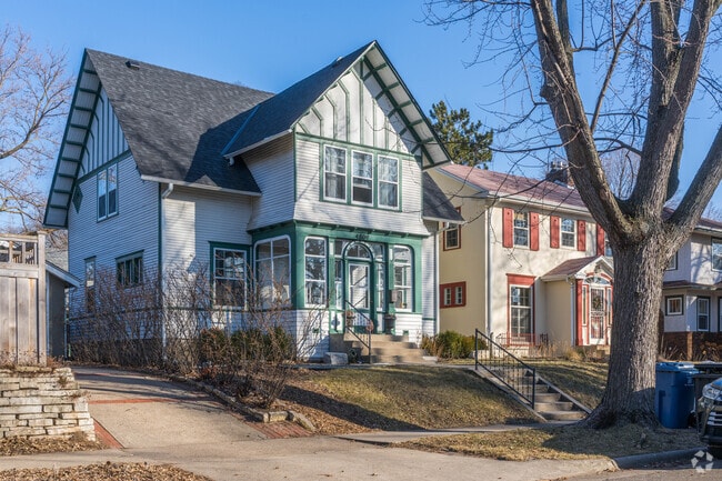 A home with tudor elements in the Lynnhurst neighborhood.