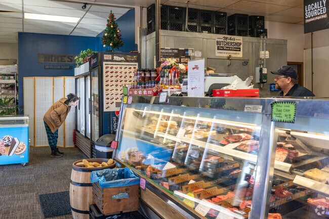 Mike's Butcher Shop is a traditional butcher in West St Paul featuring many in-house products.
