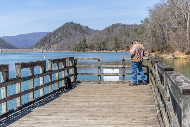 Fishing is a popular activity in the Watauga Point Recreational Area just a few miles away from the Valley Forge neighborhood.
