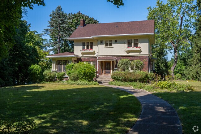 This Tudor Revival home in Moores River Drive sits along the Grand River.