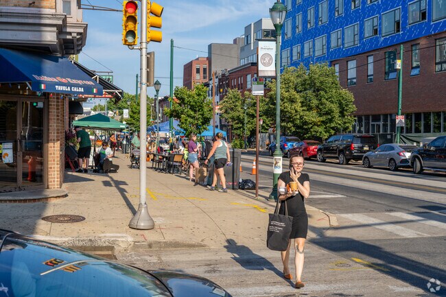 Locals gather on Girard Avenue in Brewerytown for events and other social gatherings.