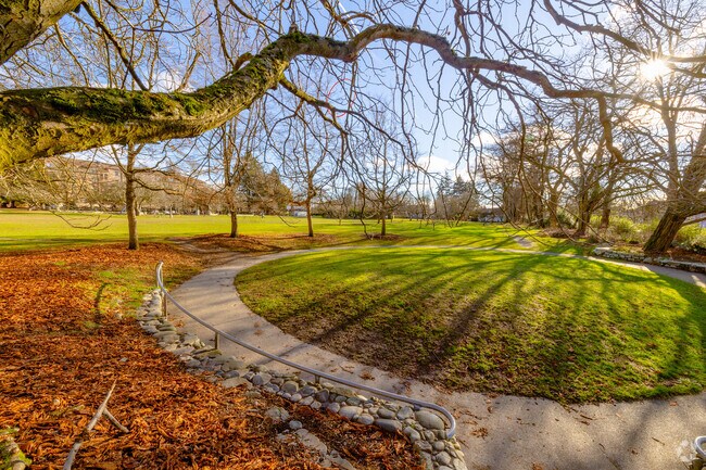 Meridian Park offers numerous gorgeous green spaces for Wallingford residents to hang out in.
