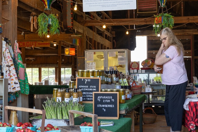 The Stovers Farm Market is a popular stop for locals and visitors in Royalton Township.