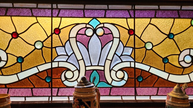 DR stained glass window detail