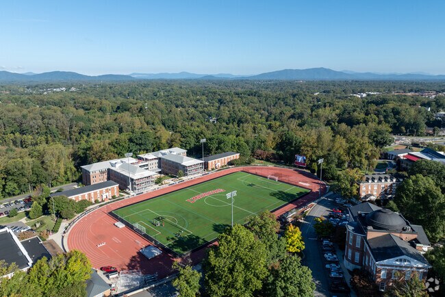 The University of Lynchburg is set in the scenic hills of western Lynchburg.