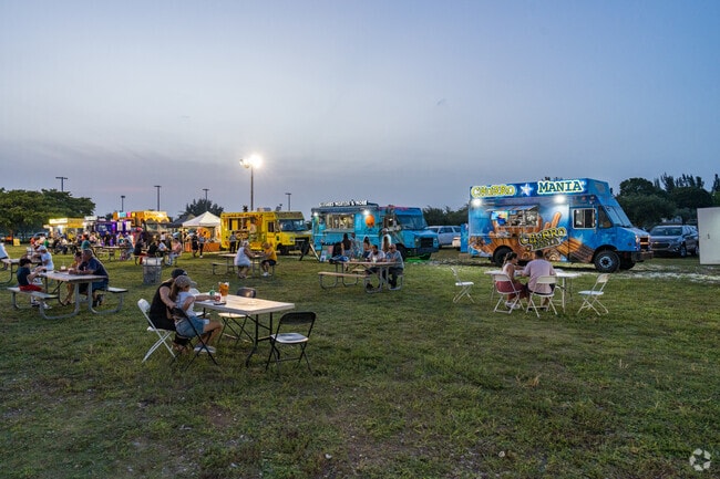 The Coolest Food Truck Event is held every Saturday.