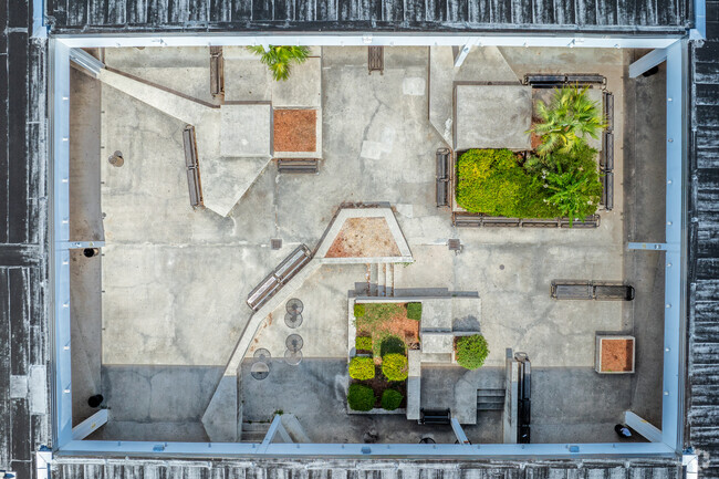 F.W. Buchholz High School boast a fun courtyard for students between classes.