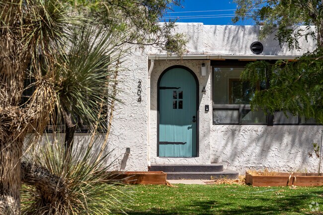 This unique front door arch is common in historic, pre-war homes in University Heights.