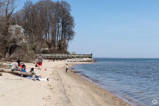 Sandy serenity at Brownies Beach, a Chesapeake Beach escape.