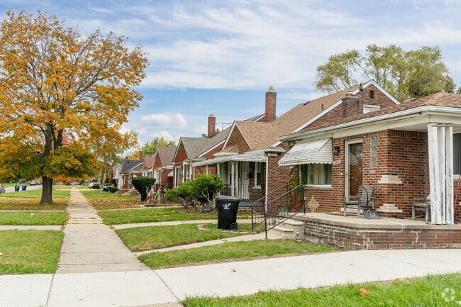 Homes in Von Steuben typically have generous lawns and backyards.