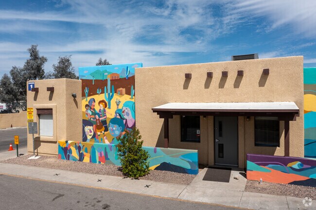 Nosotros Academy decorates its walls with murals to help inspire their students in Menlo Park.