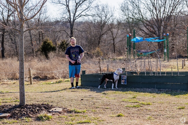 Pets enjoy walking outside with their owners at Wildcat Park.
