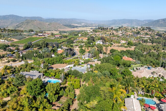 San Pasqual has stunning views of the surrounding hills.