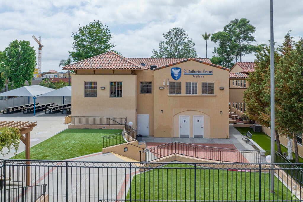 St. Katharine Drexel Academy has a fenced campus for the safety of their students.