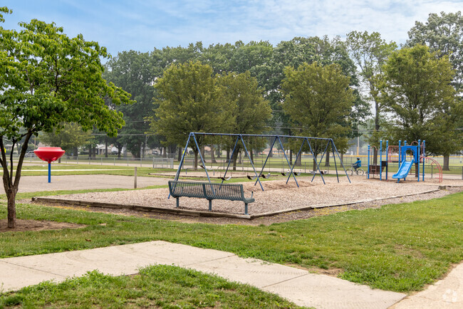 Edison Elementary School playground in the city of Westland.