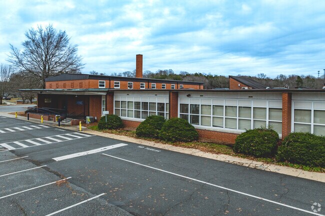 Bessemer Elementary School's drop-off area can be busy in the mornings.
