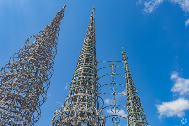 Watts Towers attract over 40,000 visitors annually.