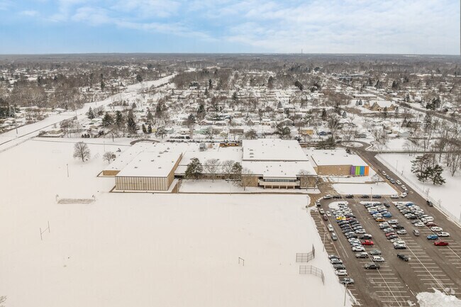 A side view of Gardner International Magnet School.
