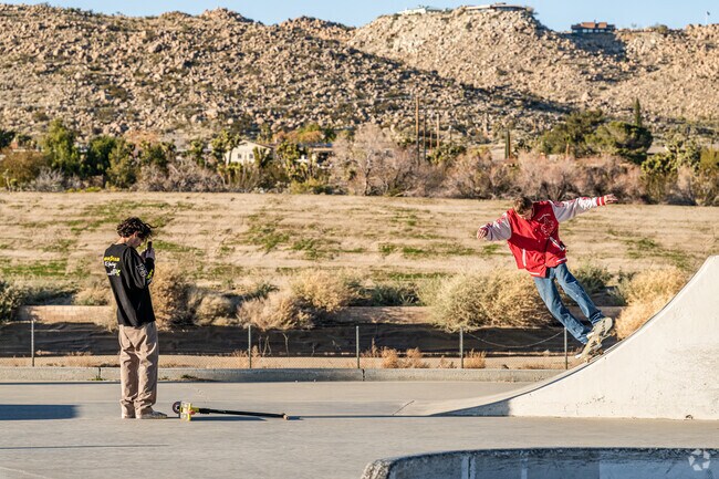 Yucca Valley locals enjoy the skate park at Community Park.