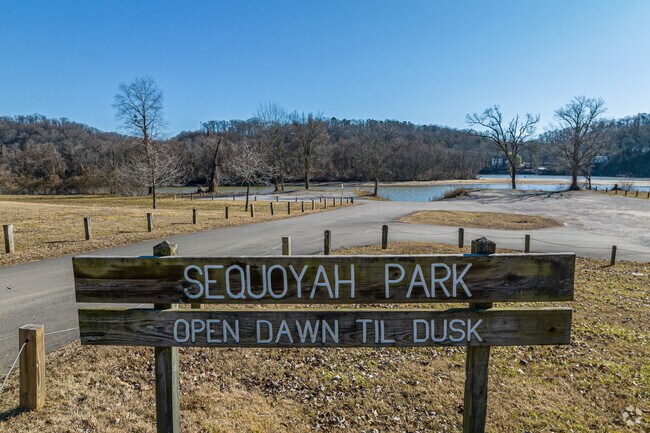 Sequoyah Hills Park sits on the banks of the Tennessee River.
