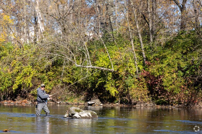 Cast out in one of the many streams and creeks running through Penn Township.